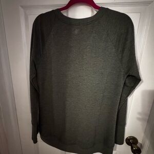 Gray long sleeve thin sweatshirt - lil longer in the back, perfect for leggings